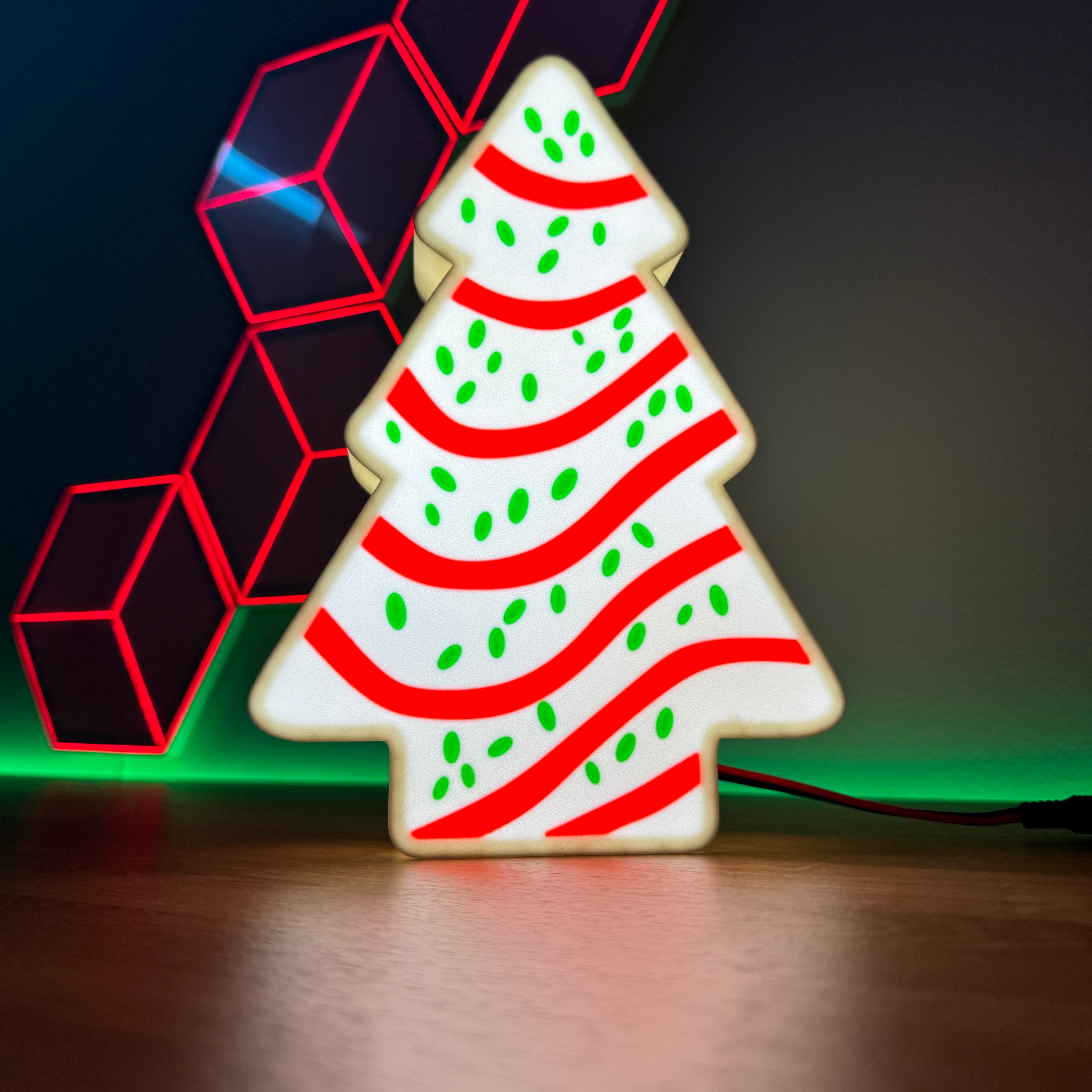 Christmas Tree Light Box STL – On Points Designs