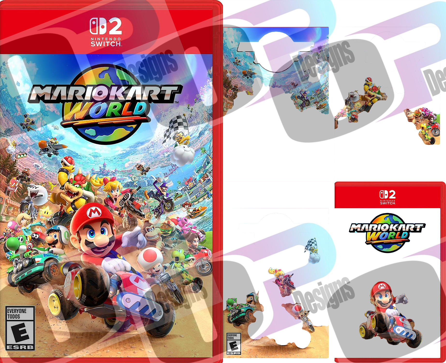 Kart Mari-O Stacked Cover Sublimation SUB – On Points Designs