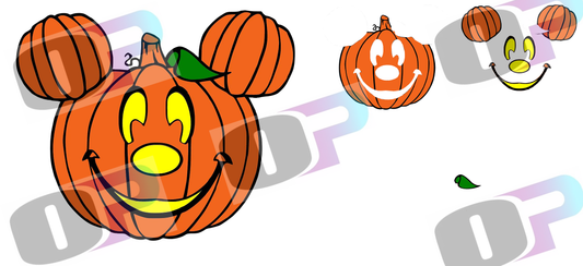 Pumpkin Mouse Stacked Image Sublimation SUB