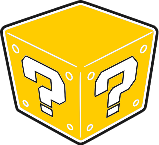 Mystery Box Stacked Sign SVG