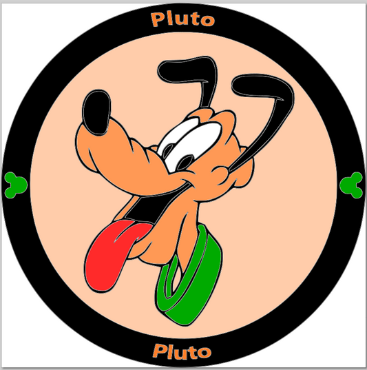 Plut-o Stacked Sign Laser SVG