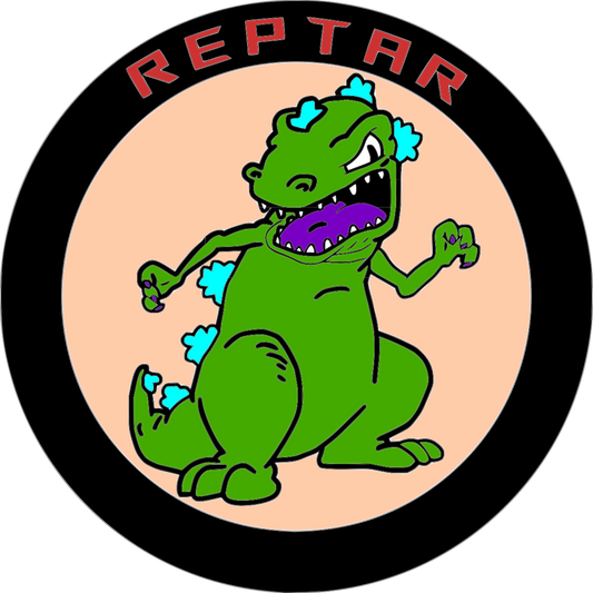 Rep Dino Stacked Sign Laser SVG