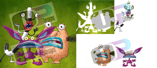 Monsters Stacked Image Sublimation SUB