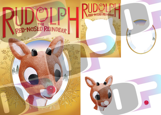 Reindeer Stacked Image Sublimation SUB