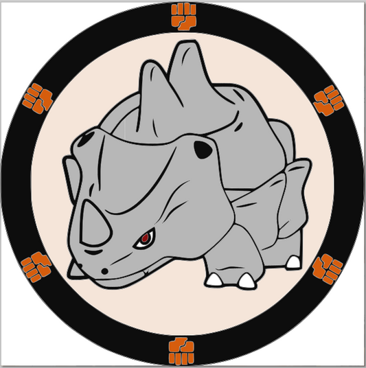 Rhy Horn Stacked Sign Laser SVG