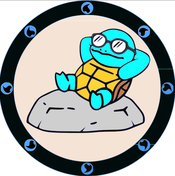 Chill Squirt Stacked Sign Laser SVG