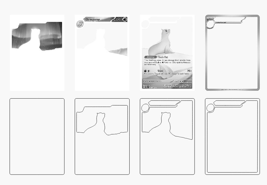 Dew Gong Stacked Card Laser SVG