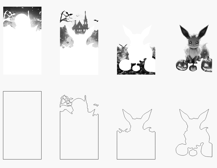 Eve Halloween Stacked Image Laser SVG