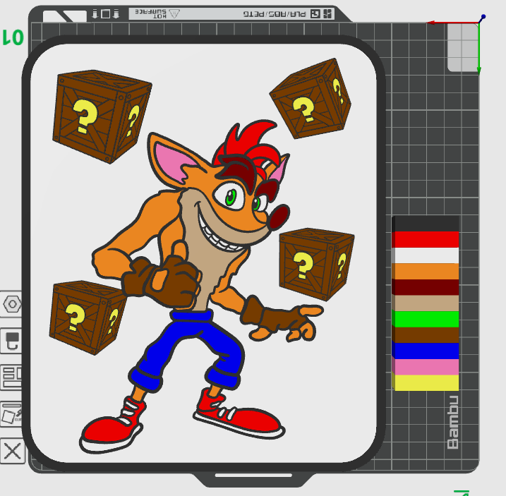 Crash B Light Box STL