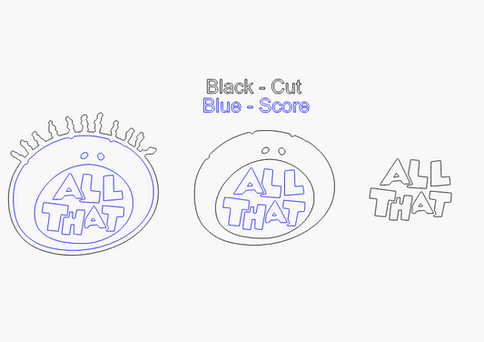 That All 2 Stacked Image Laser SVG