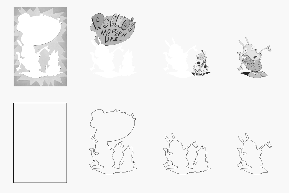 Rocko Stacked Image Laser SVG