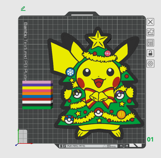 Christmas Tree Pika Light Box STL
