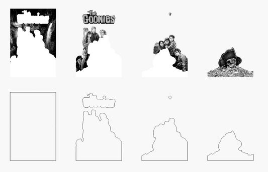 Goony Stacked Image Laser SVG