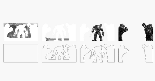 Elite Stacked Image Laser SVG