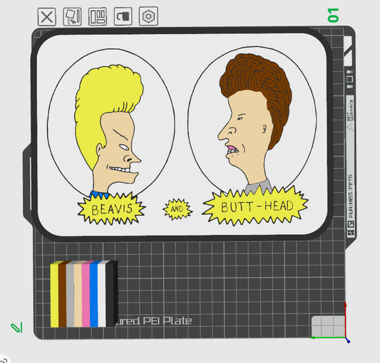 Beav and Butt Light Box STL