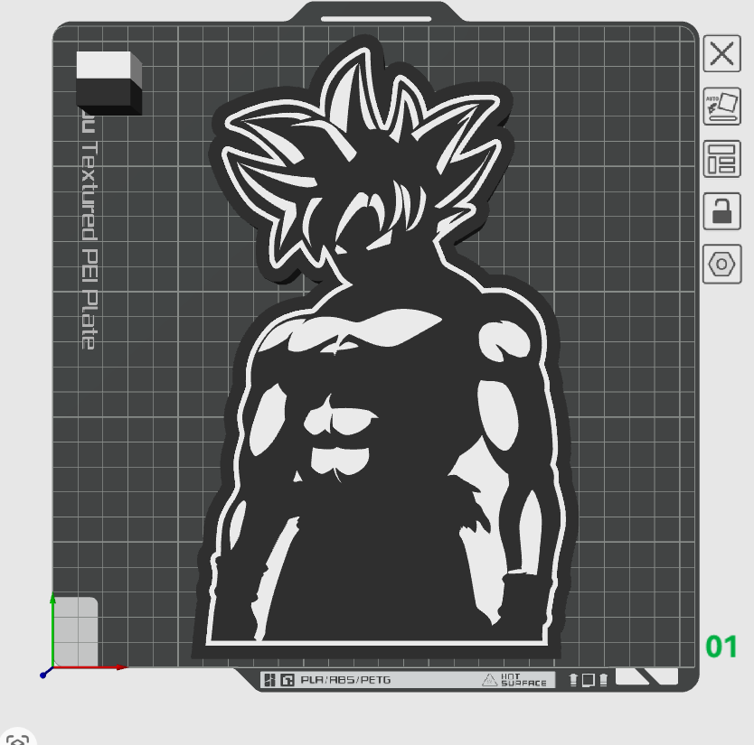 Ultra Instinct Light Box STL
