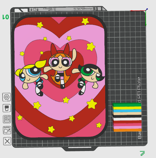 Power Girls Light Box STL