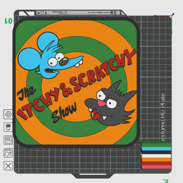 Scratchy and Itchy Light Box STL