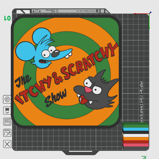 Scratchy and Itchy Light Box STL