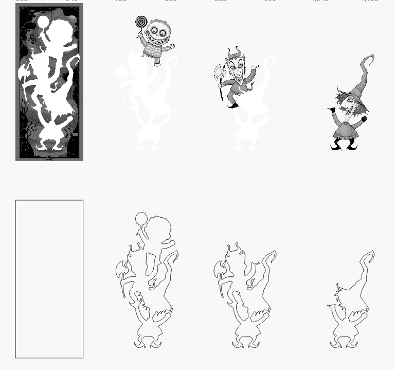 Tricksters 3 Stacked Image Laser SVG