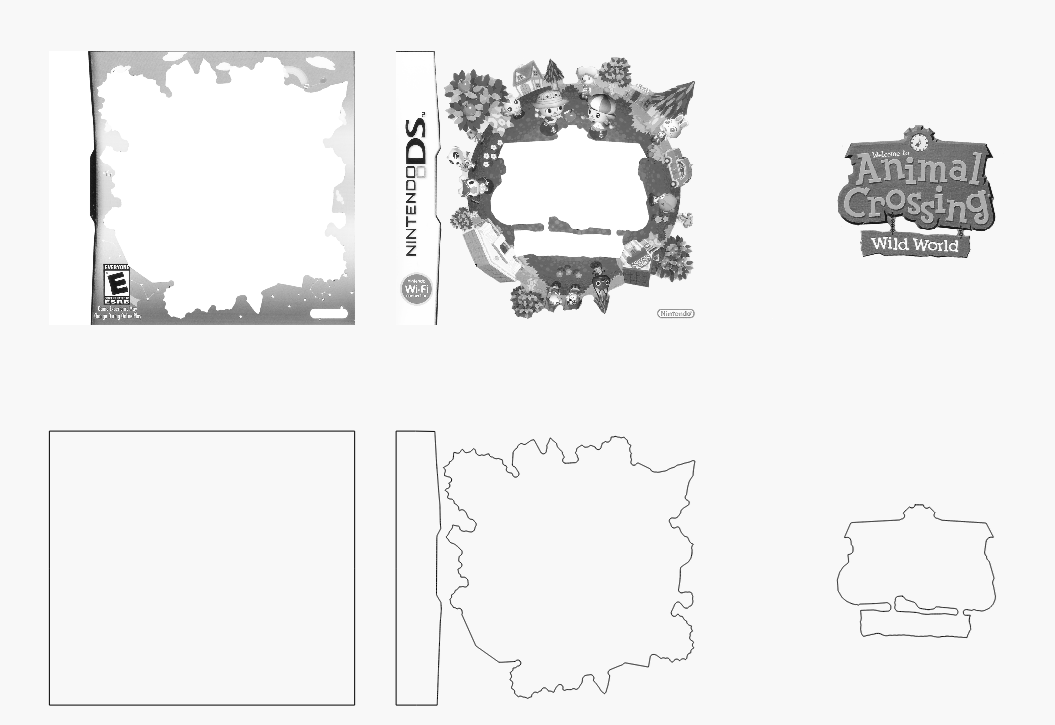 Crossing Animal Stacked Cover Laser SVG
