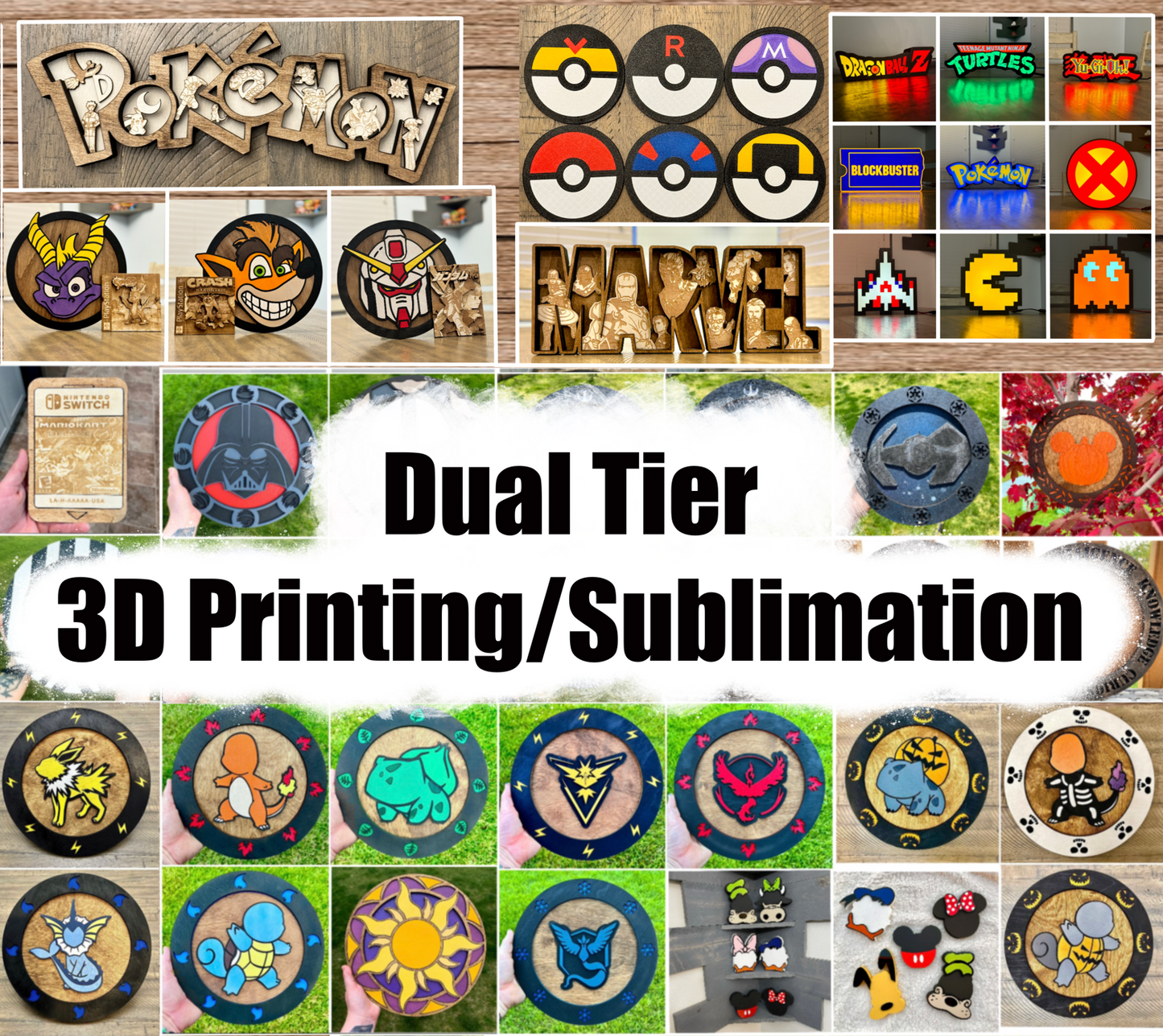 Dual Tier 3D Printing/Sublimation Membership