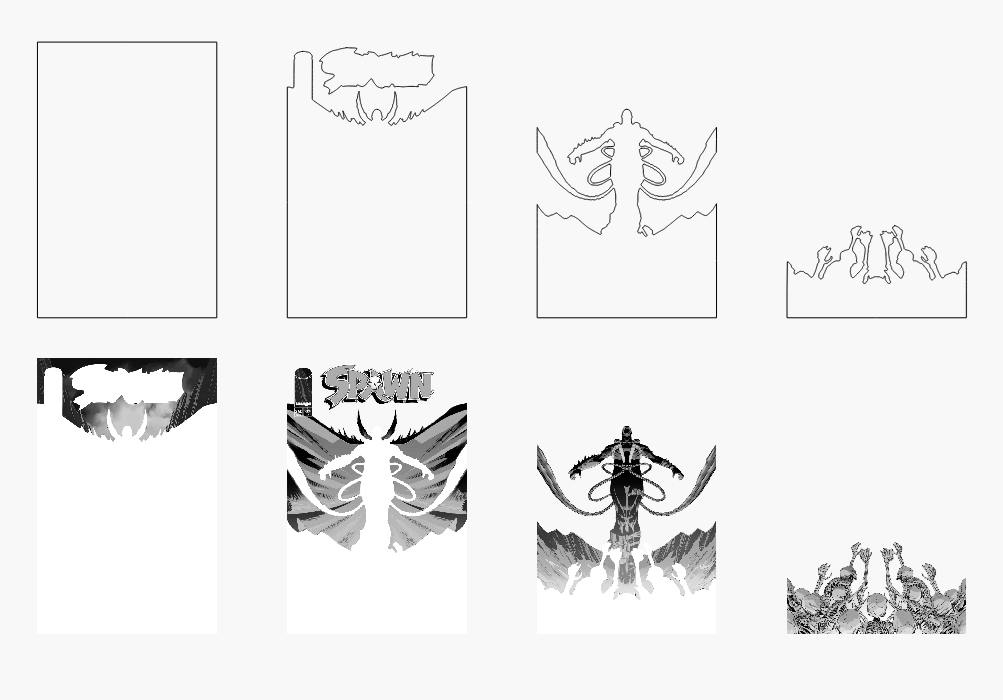 Spwn Stacked Cover Laser SVG