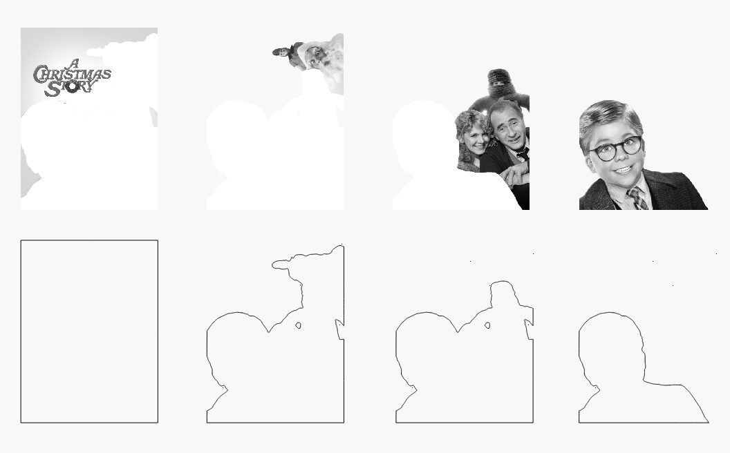 Christmas Tale Stacked Image Laser SVG