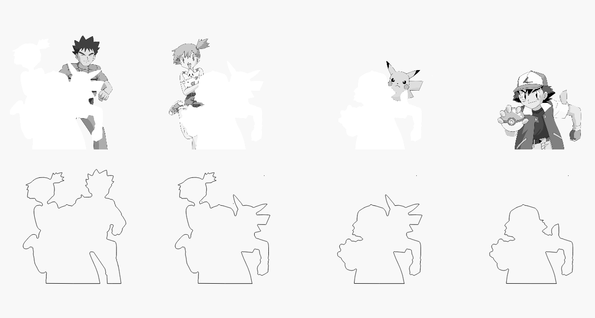 Brock Mist Stacked Image Laser SVG