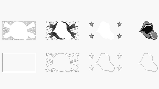 Roll Stones Stacked Image Laser SVG