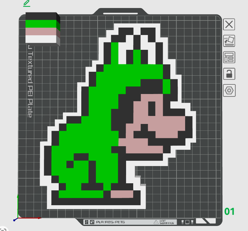 8-bit Frog Light Box STL