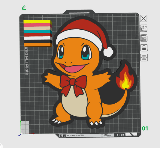 Christmas Char Light Box STL