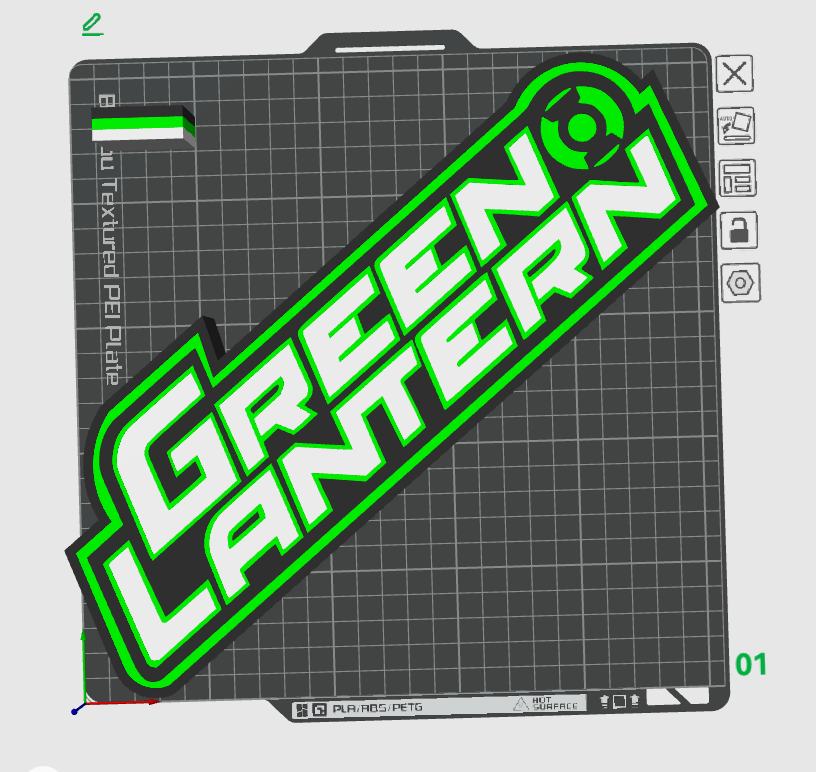Lantern Green Light Box STL