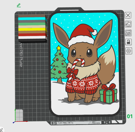 Christmas Eve Light Box STL