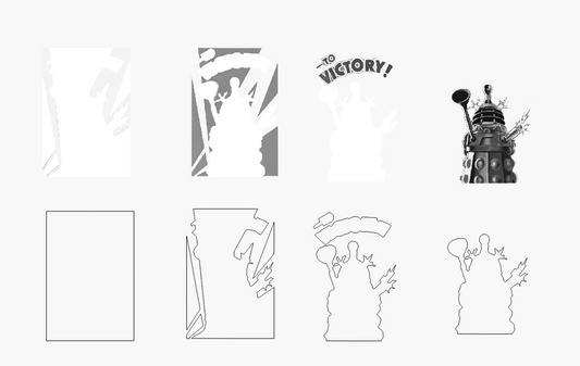 Who Dr Stacked Image Laser SVG