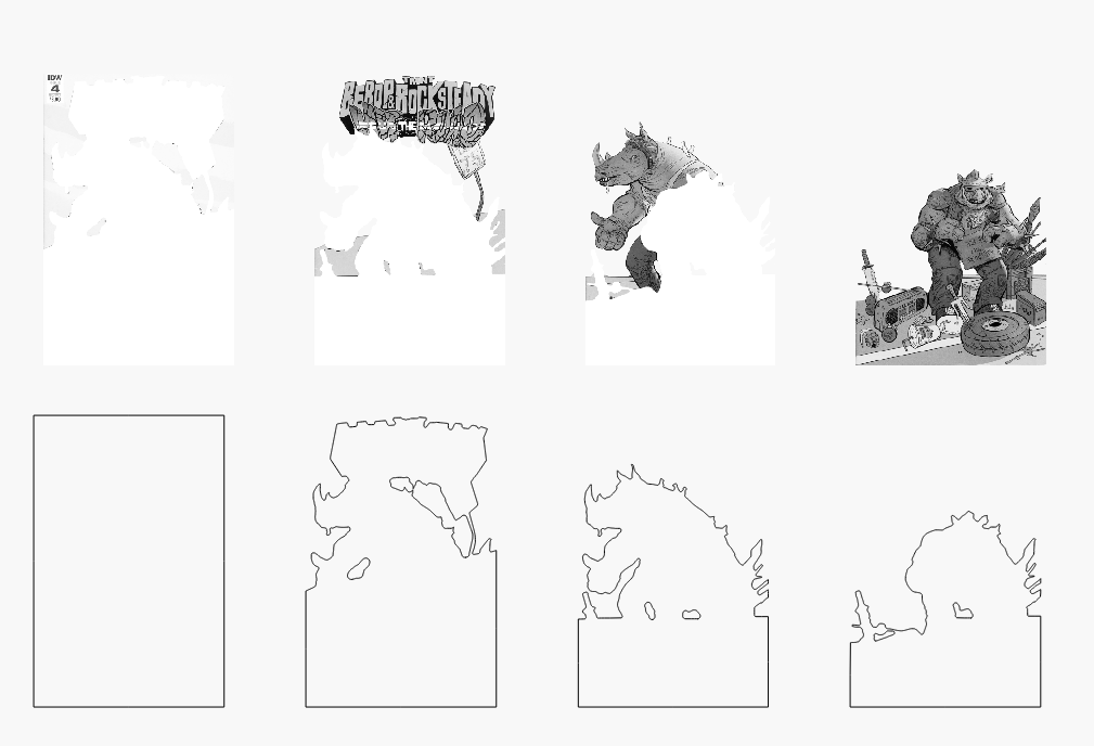 Bop and Steady Stacked Image Laser SVG