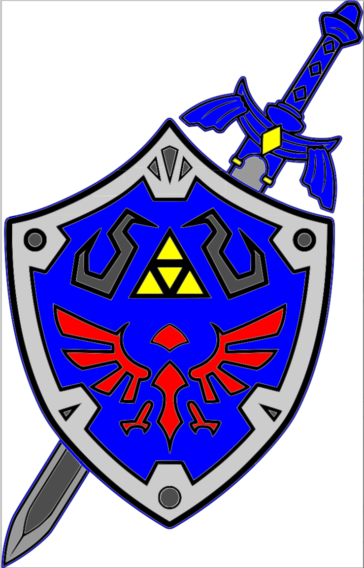 Z Shield Stacked Sign Laser SVG