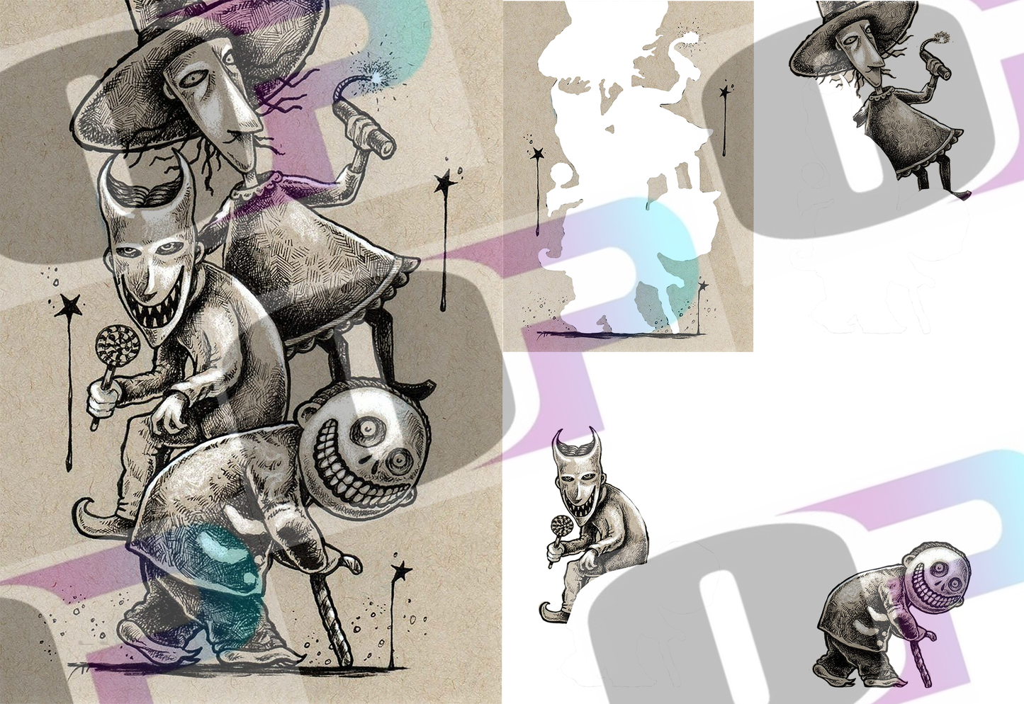 Tricksters 2 Stacked Image Sublimation SUB